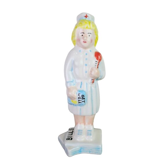 Vintage Oci (fitz & Floyd) Nurse, LPN, RN, PCT, Ceramic Salt Shaker Replacement - Picture 1 of 5